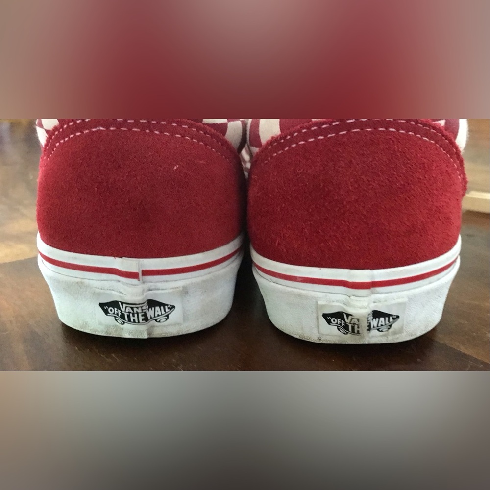 Vans Sneaker Old Skool, checkered red, low top lace-up, Unisex 11 W, 9.5M - Picture 4 of 9